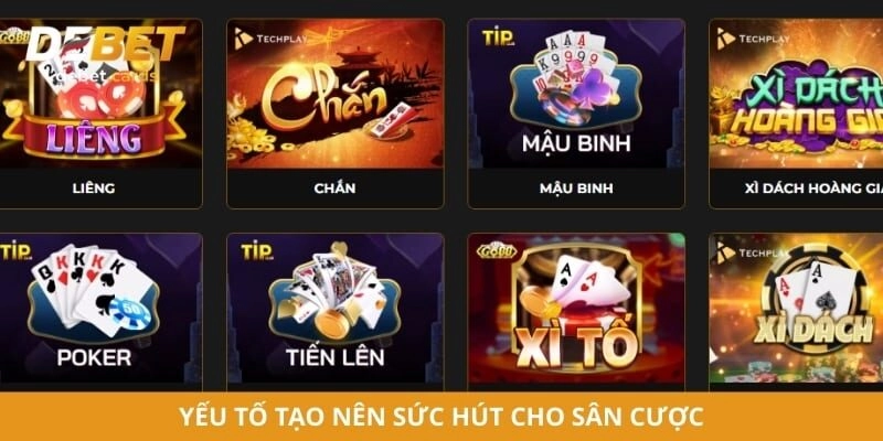 Yếu tố tạo nên sức hút cho sân cược